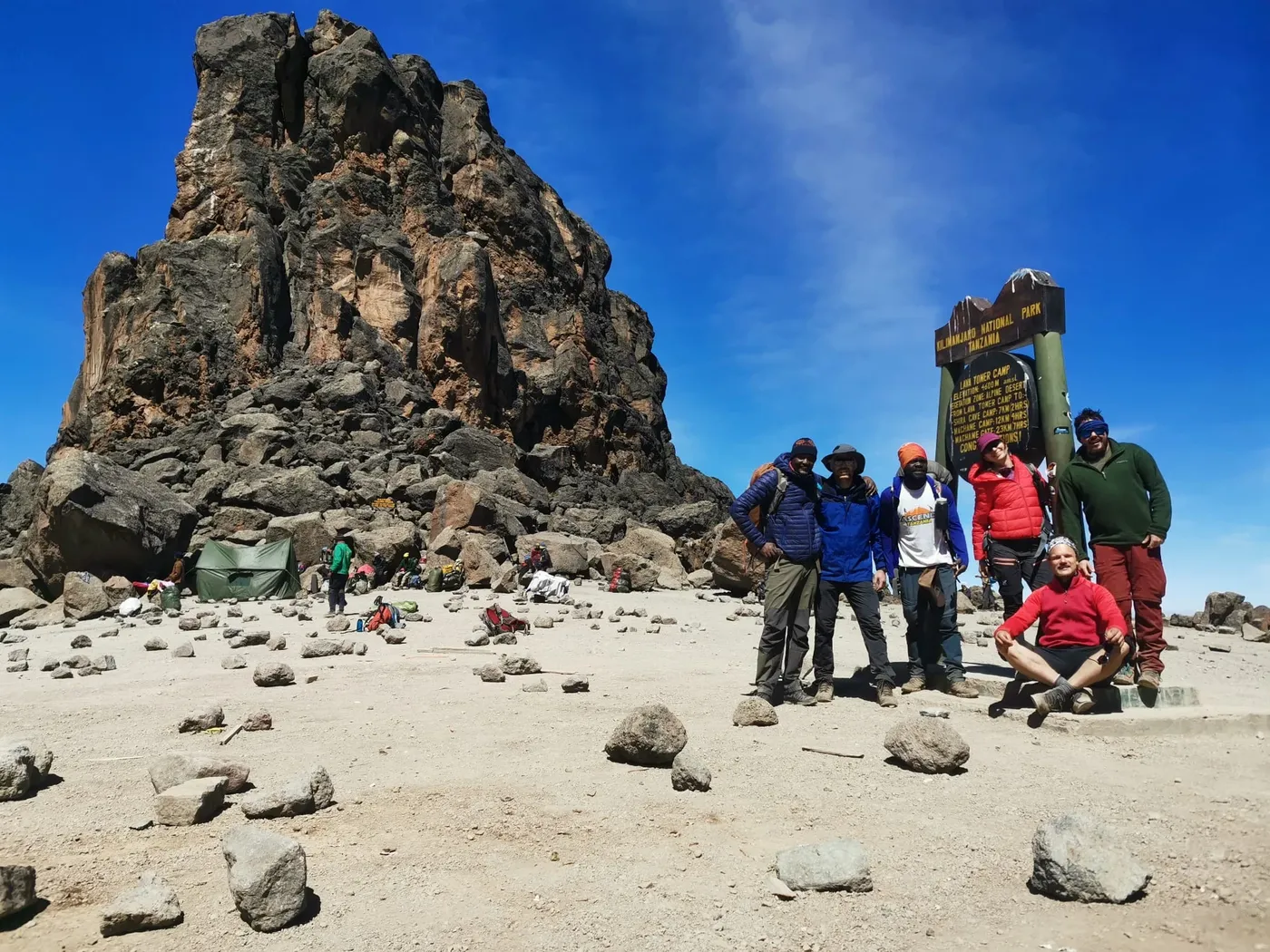 Shark tooth Kilimanjaro milestone